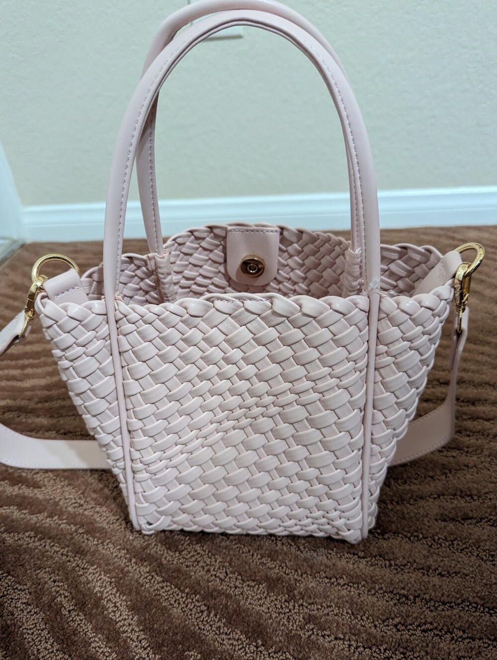 Anthropologie Hollace Tote: Woven Mini Edition In Pink NWT